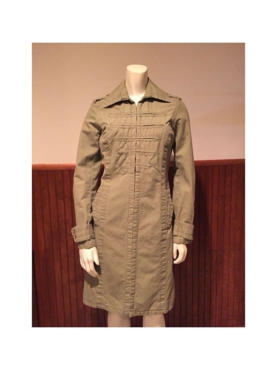 Marc Jacobs Green Trench Coat - Size: XS