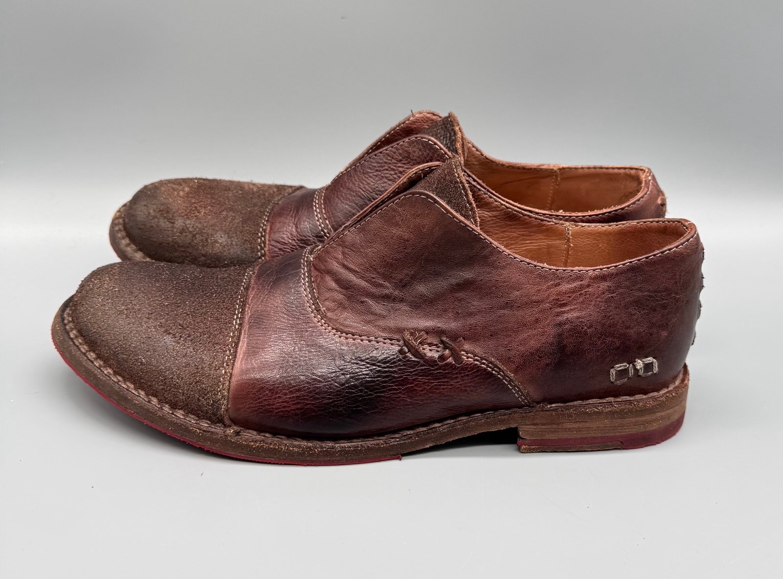 Bed Stu Garden Rose Slip On Brown Leather Slip On Loafer Womans sz 8.5 Orig 260
