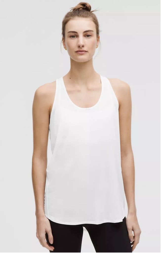 Lululemon Essential Tank Top Pleated White Size 10