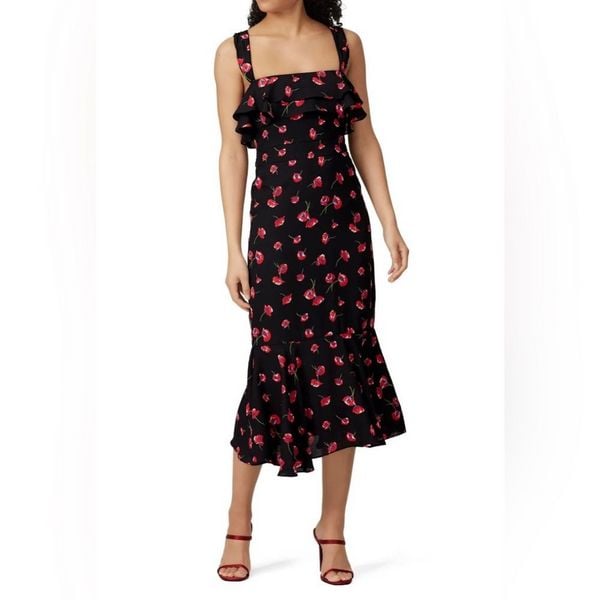 LIKELY Black Silk Madeline Dress Size 6 US 248