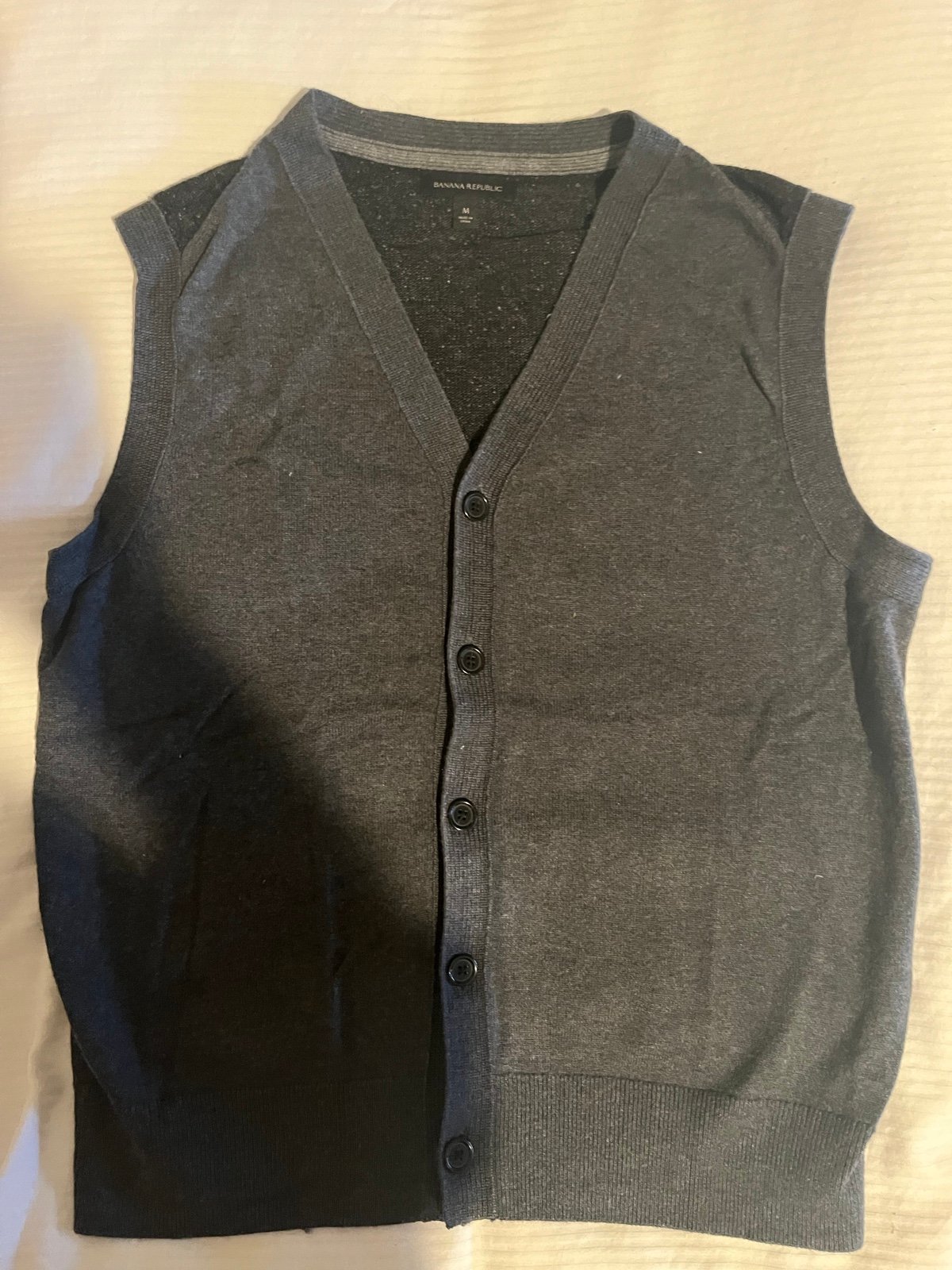 Banana Republic size Medium button down sweater vest.