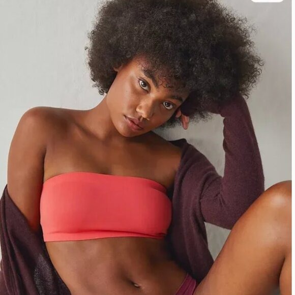 NWT Free People Nina Bandeau Bra Bralette In Color Cayenne XS