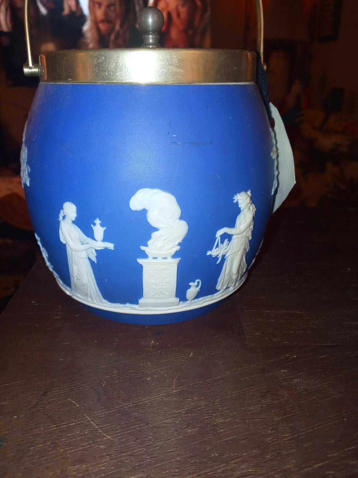Antique biscuit jar