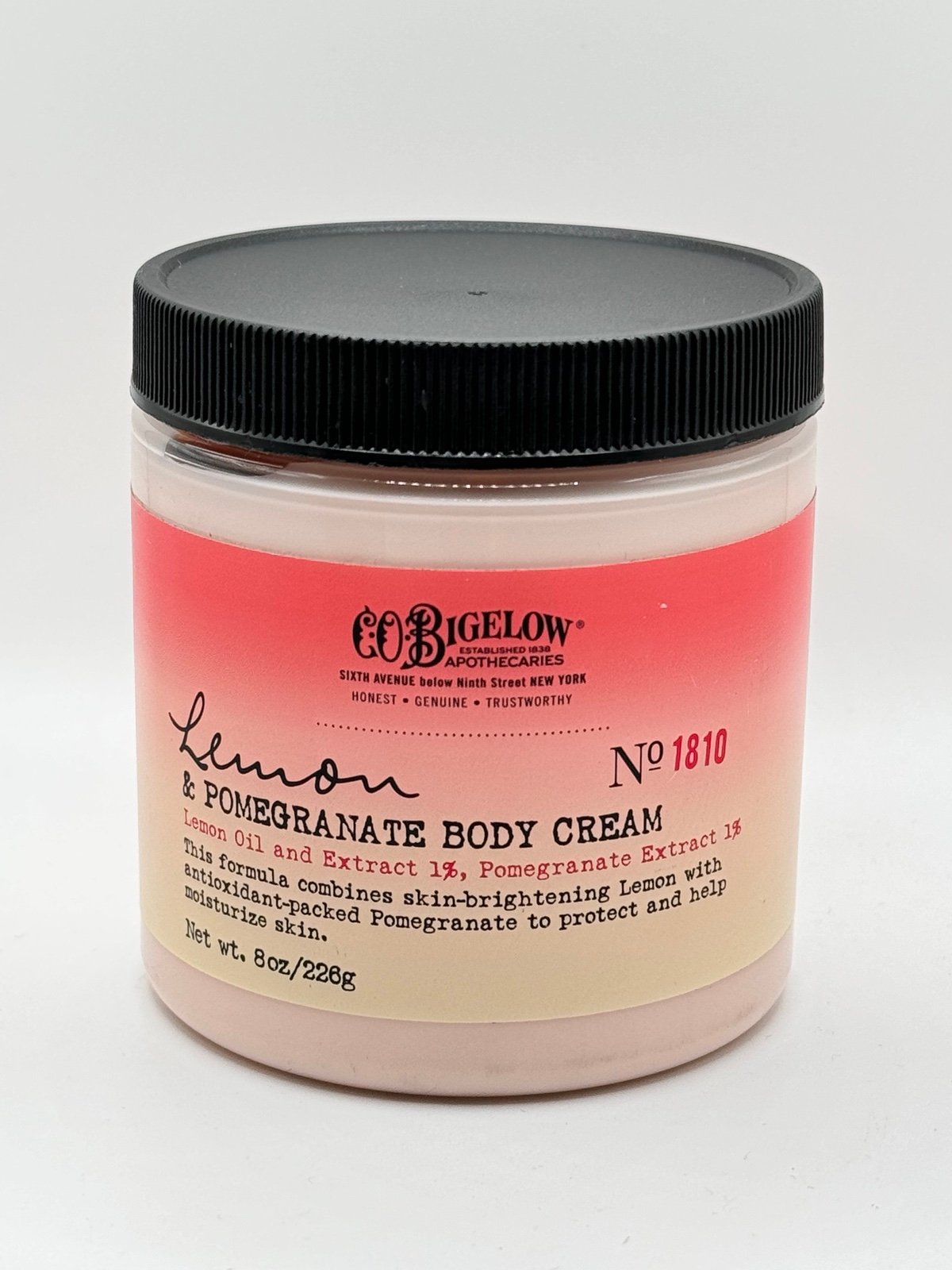 Bath & Body Works CO Bigelow #1810 LEMON & POMEGRANATE Body Cream 8oz Jar NEW