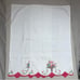 Vintage Handmade Embroidered Crochet Pillowcases Set of 2 Floral Basket Handmade
