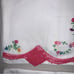 Vintage Handmade Embroidered Crochet Pillowcases Set of 2 Floral Basket Handmade