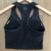 Beyond Yoga Spacedye Spirited Cropped Tank in Darkest Night Charcoal Grey Small