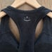Beyond Yoga Spacedye Spirited Cropped Tank in Darkest Night Charcoal Grey Small