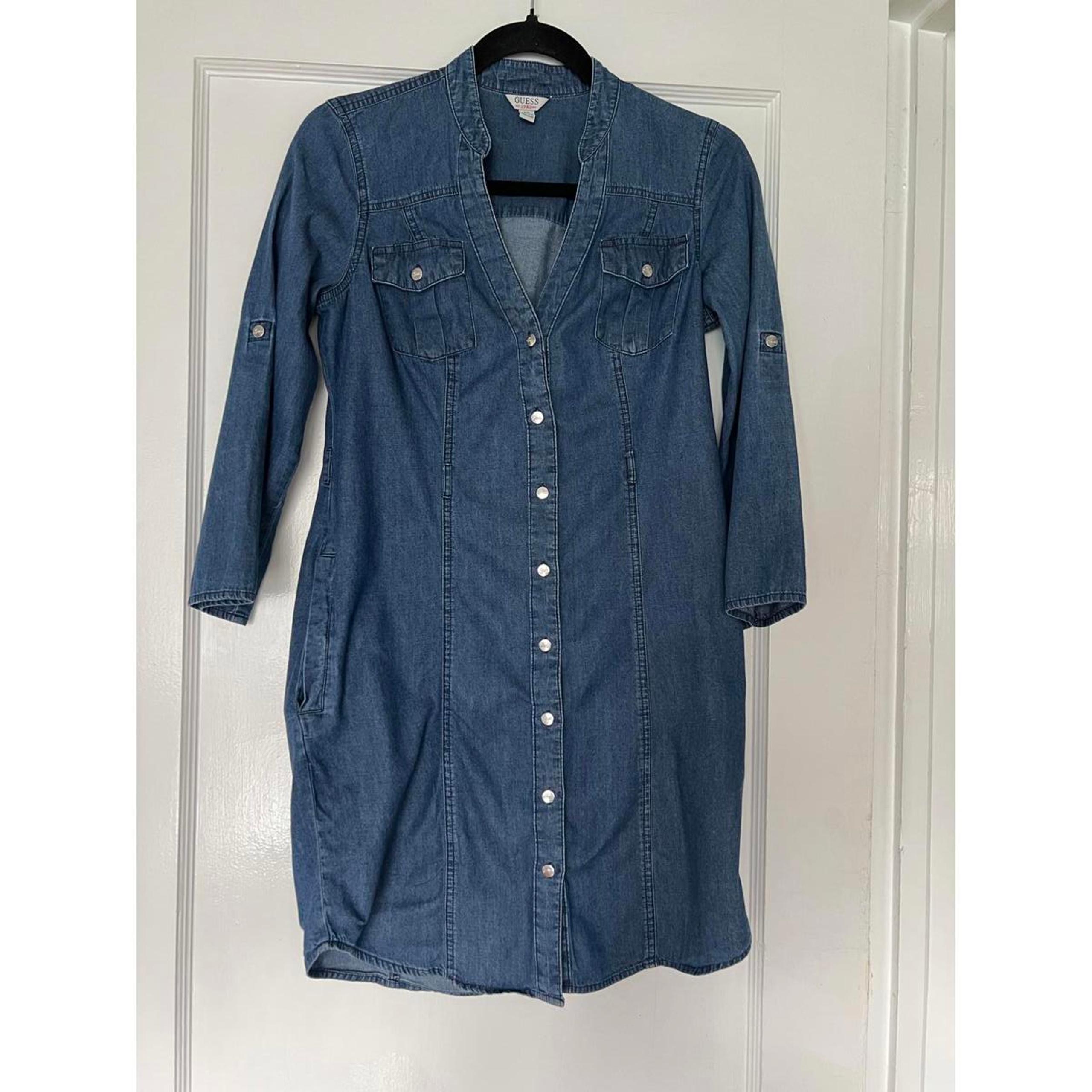 Guess Women's Denim Shirt Dress Size Small
