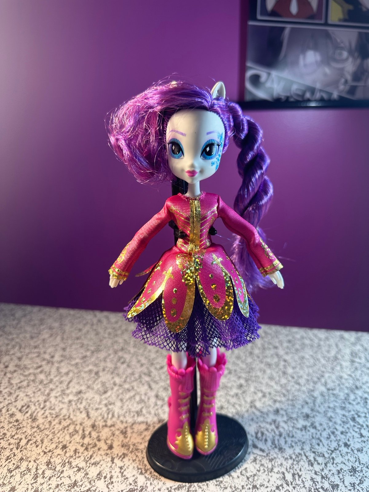 My Little Pony Equestria Girls Rainbow Rocks Rarity Rockin Hairstyle Doll