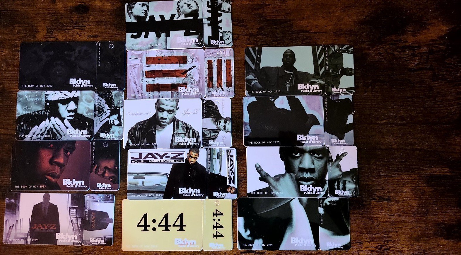 NEW RARE JAY Z'S 13 BLANK LIBRARY CARDS COLLECTION FULL SET
