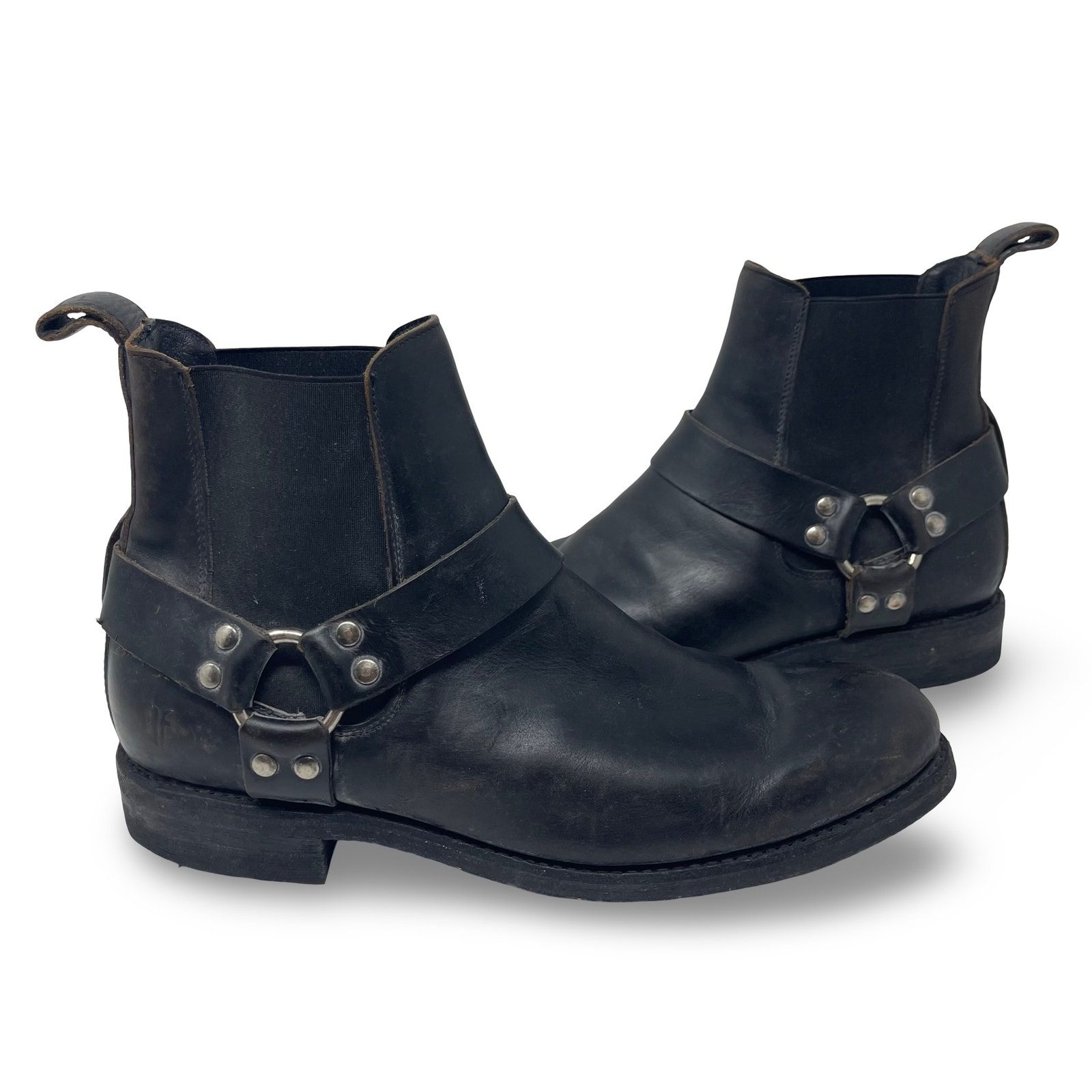 New Frye Men's Stone Harness Chelsea Pull on Boots sz 12