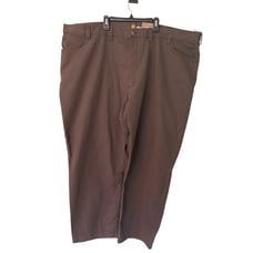 Carhartt Mens 50x30 Brown Rugged Flex Rigby Relaxed Fit Stretch Tech Work Pants