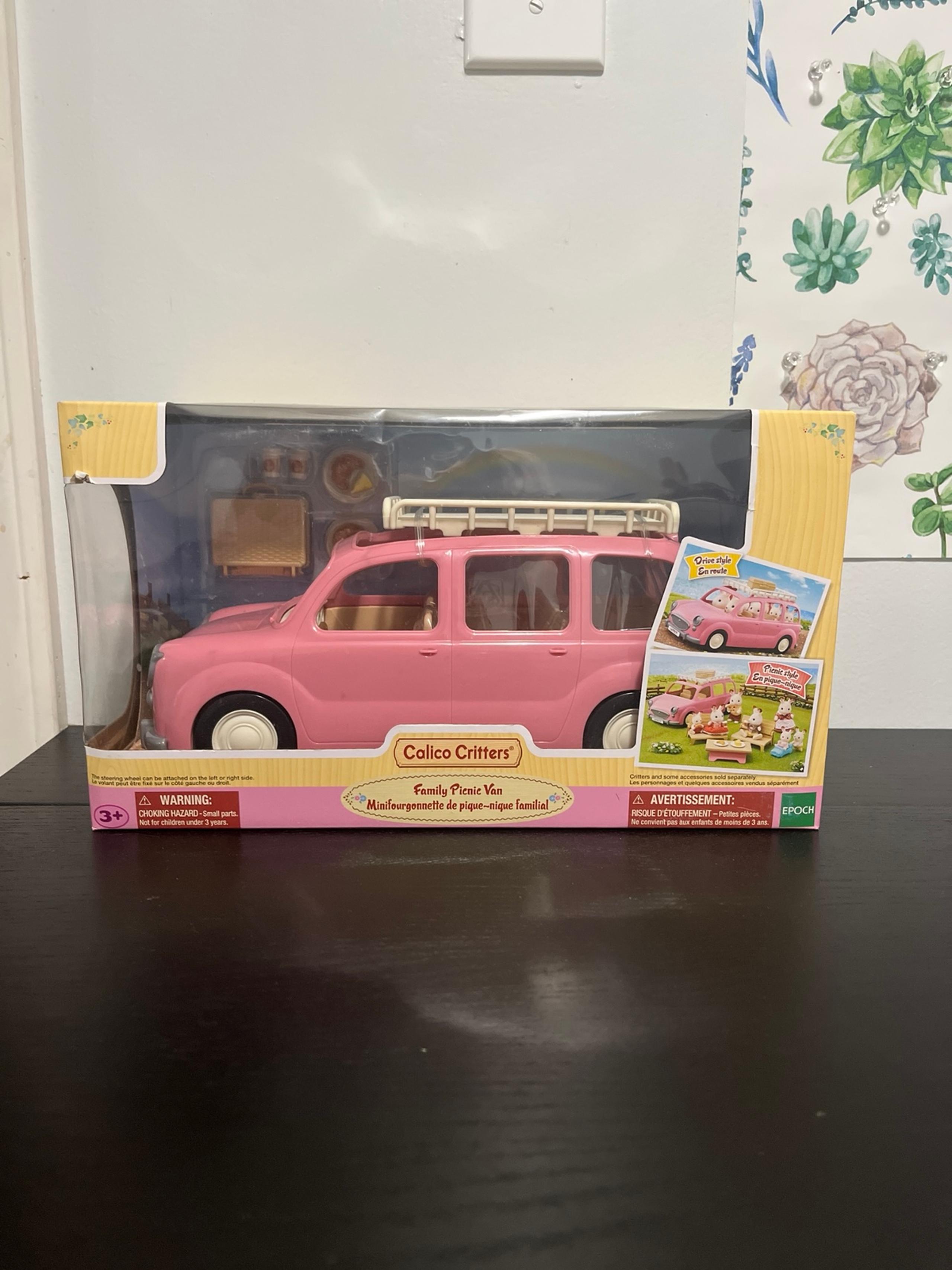 Calico Critters Pink Family Picnic Van CC1910
