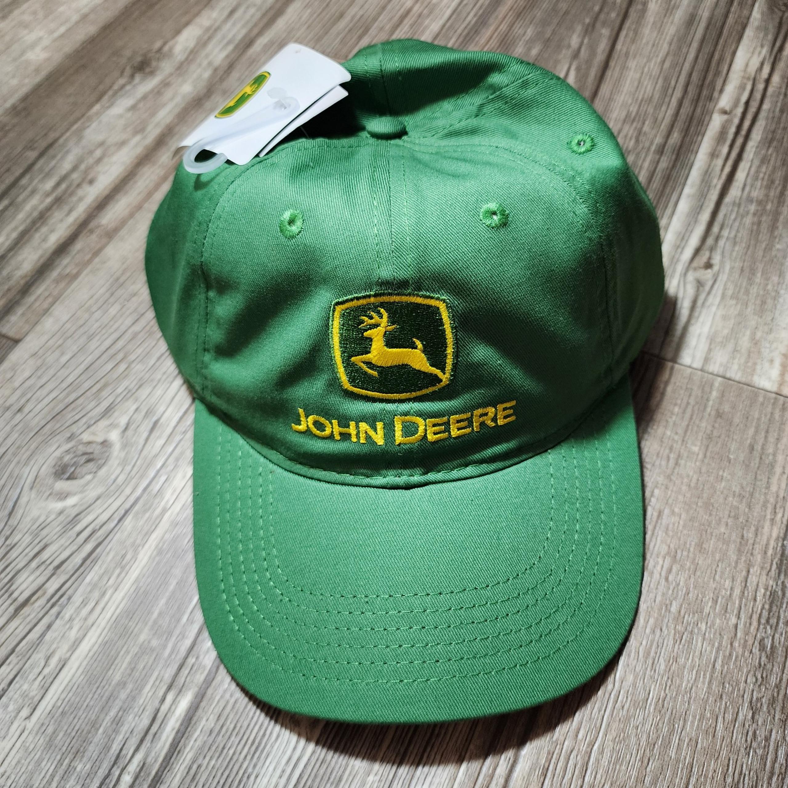 John Deere Logo Core Baseball Snapback Green Yellow Cap/Hat OSFM Mens