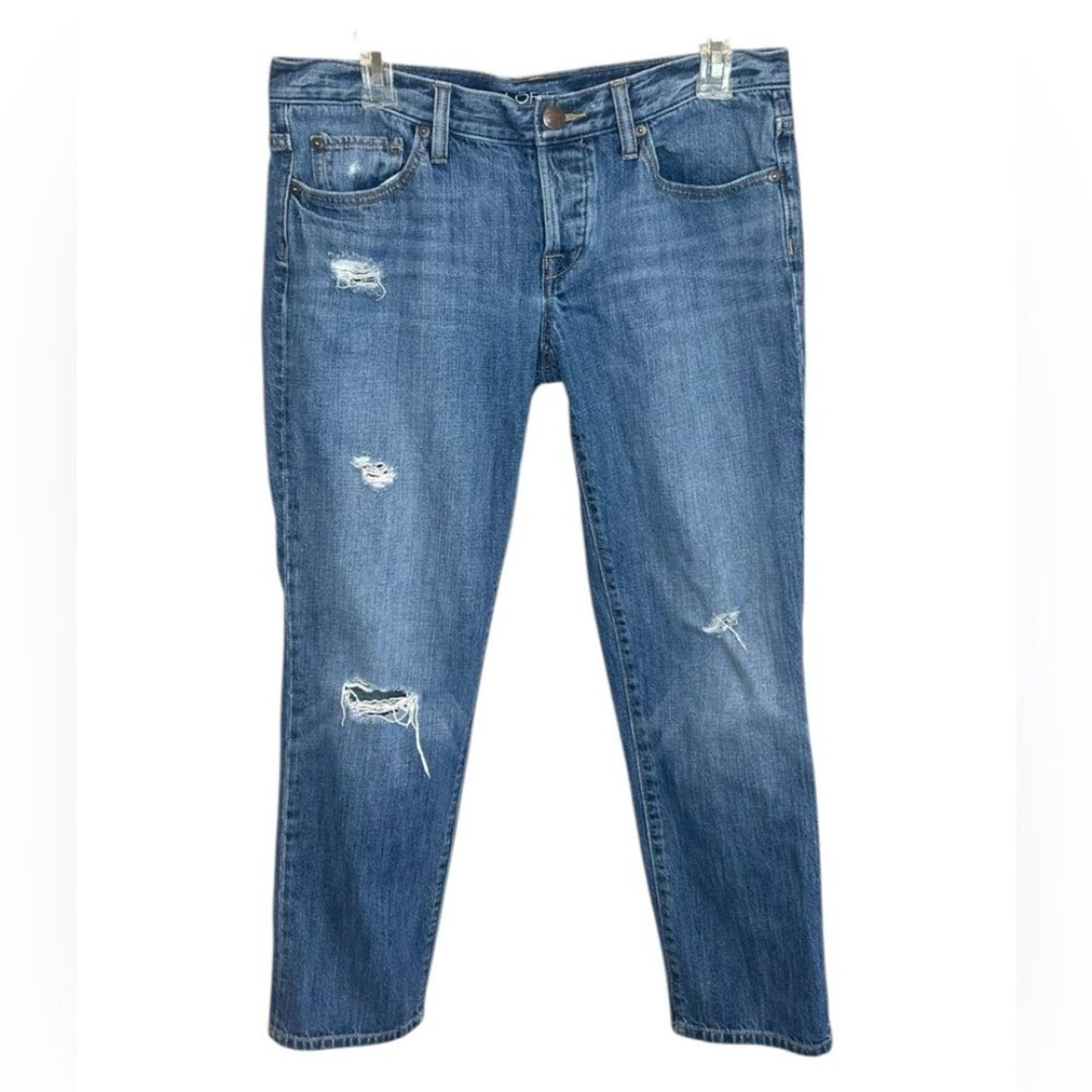 Loft Boyfriend Jeans size 27/4 Button Fly Denim