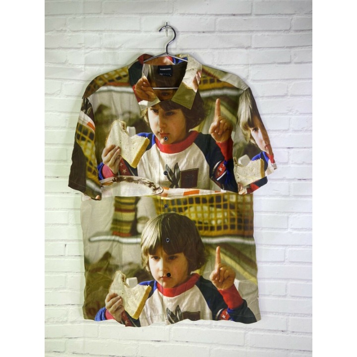 NEW Dumbgood The Shining Danny Horror All Over Print Button Up Shirt Mens Size M