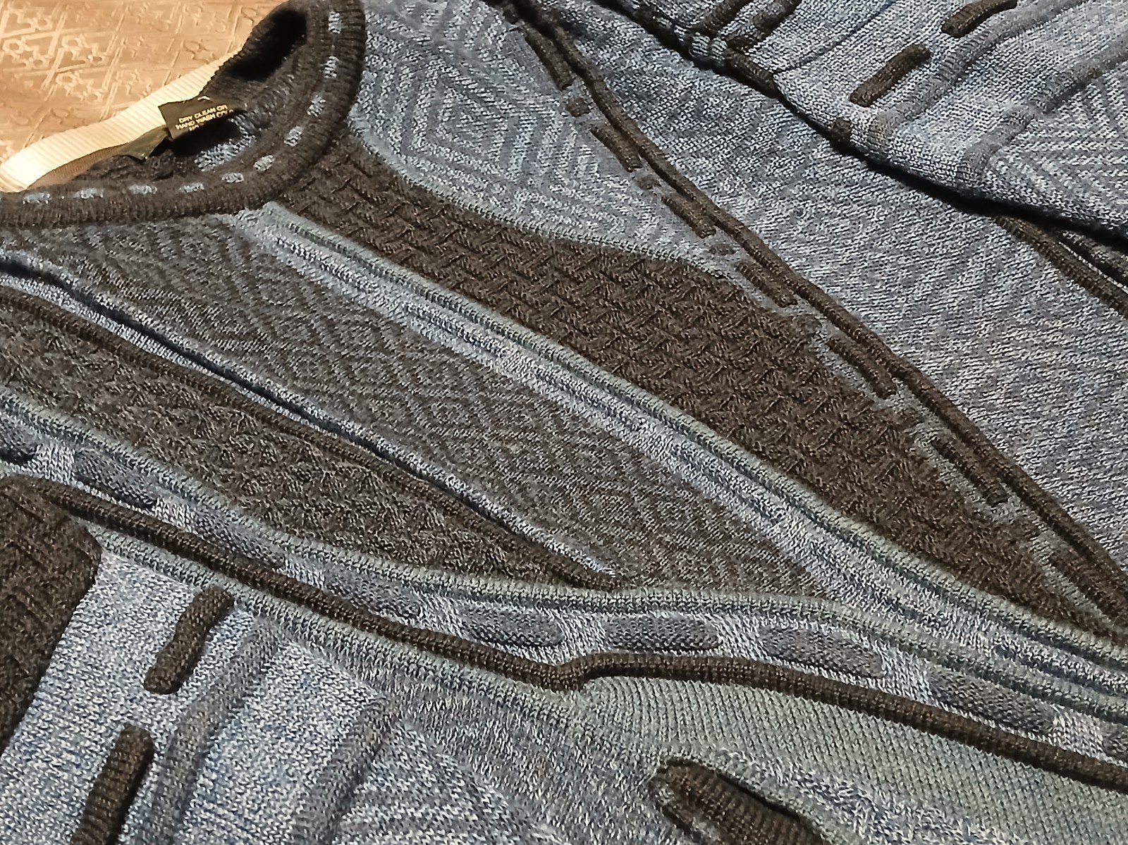 VTG Vintage 90's Tosani Coogi Style Crewneck Sweater - Adult Men's Size XXL 2XL