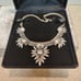 Vintage Rhinestone Statement Necklace