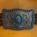 Belt and tourqoise/silver buckle