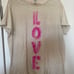 Magnolia Pearl Circus LOVE T in Dragonfruit Boyfriend Cut OS