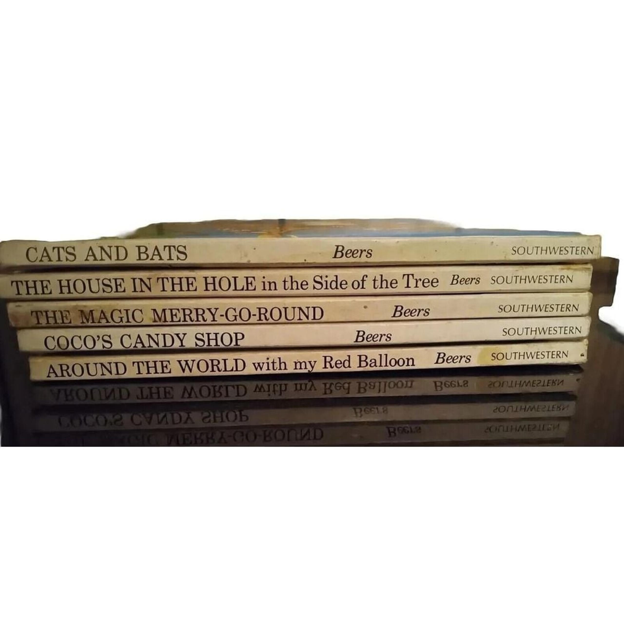 Vintage 1973 Set Of 5 Wonder World Books HC V. Gilbert Beers Childrens Kids