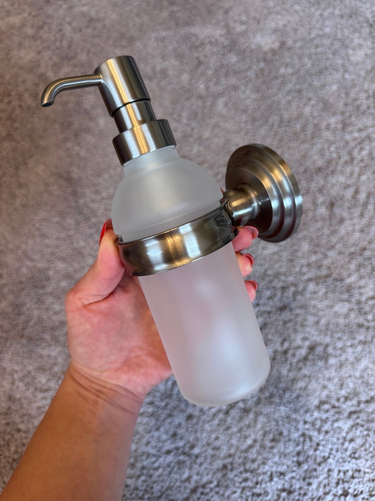 Ginger 1114-15 Soap/Lotion Dispenser – Satin Nickel (New, Open Box, 5 Available)