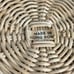 Vintage Mid-Century Enamel Camping Plates with Rattan Liners