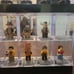 Lego minifig lot with display case