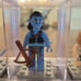 Lego minifig lot with display case