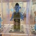 Lego minifig lot with display case