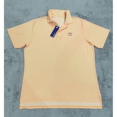 B Draddy Sport Men's L Jimmy Stripe Golf Shirt Houston Astros Golf Performance