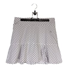 Dona Jo Skort Skirt 17 - Whte Black Polka Dot Stylish Womens Skort 2/Large