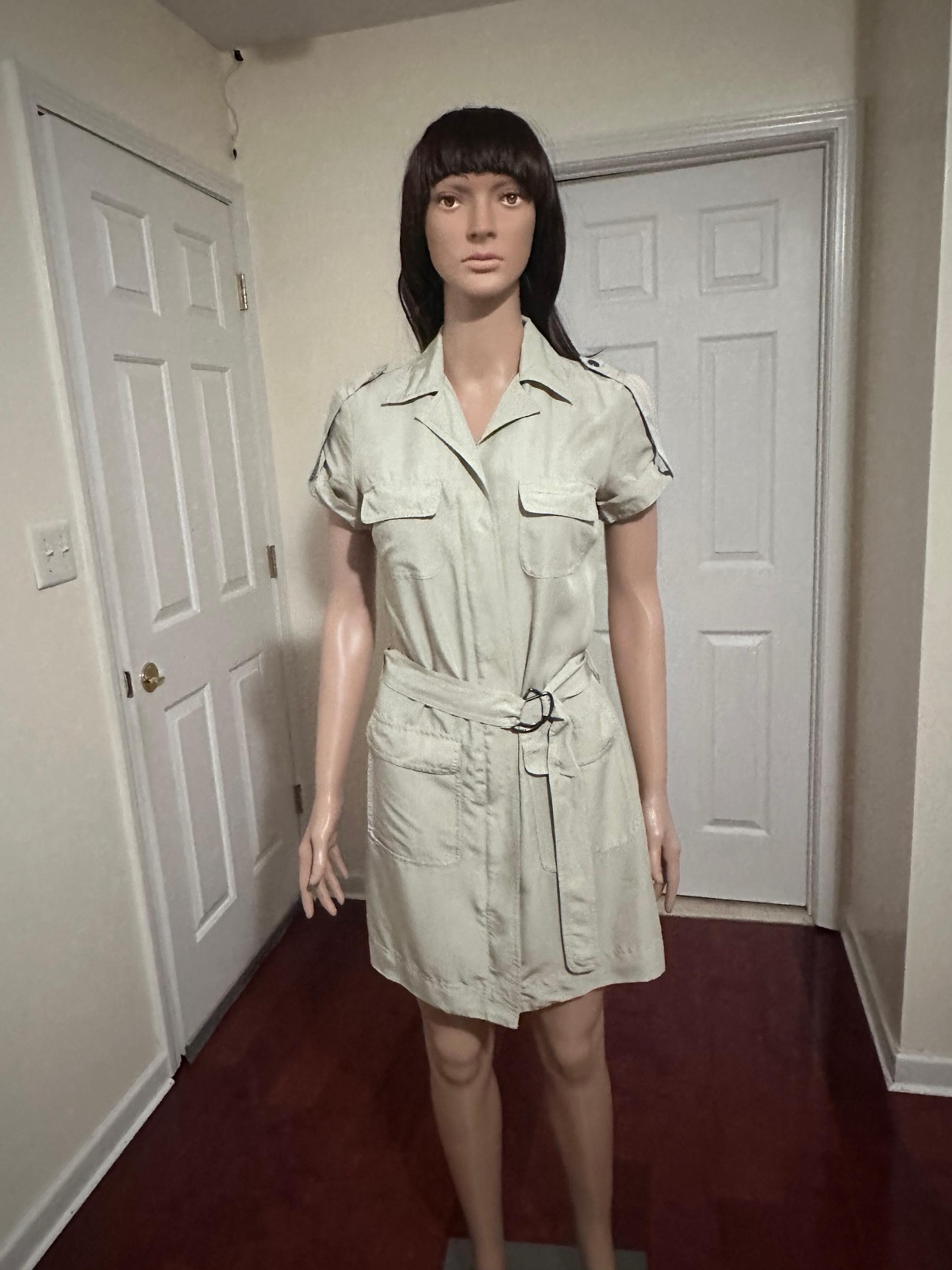 New York & Company Belted Cargo Dress