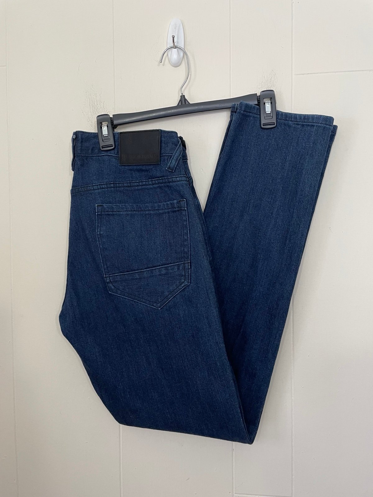 Betabrand Sons of Britches Dark Wash Denim Straight Leg Jeans ~ Size 30x34