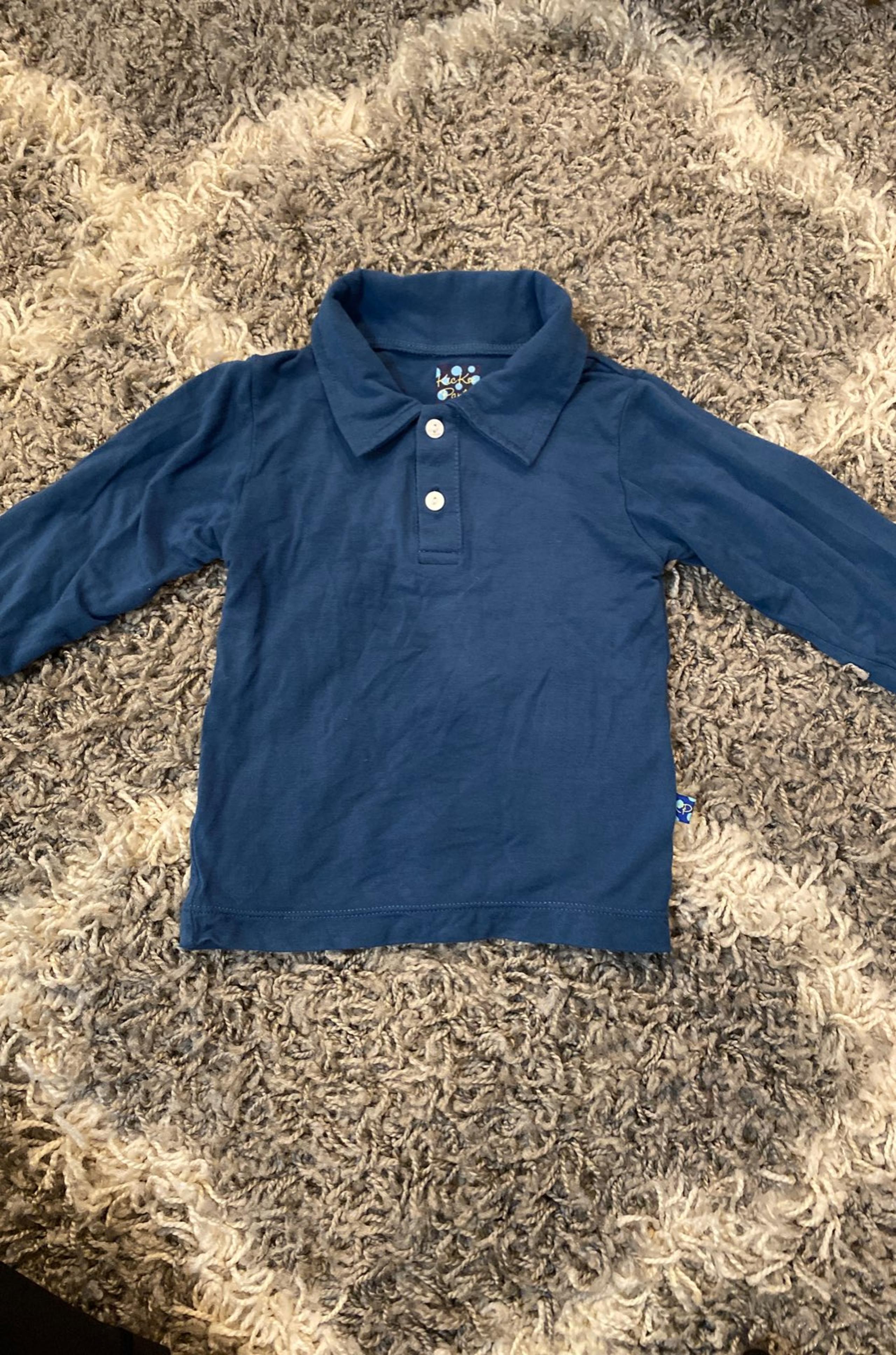 Kickee Pants Long Sleeve Polo 2T