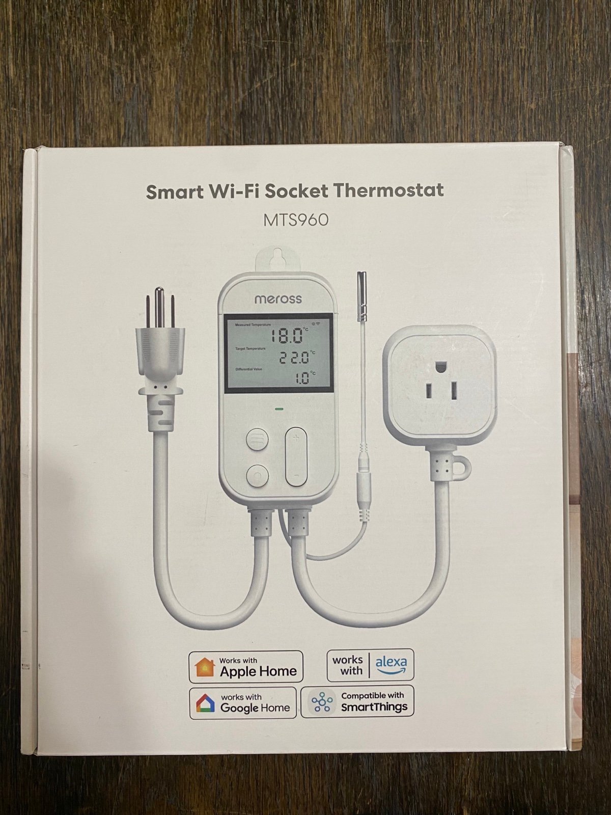 Meross Smart Temperature Controller Thermostat Monitor Control Heating Cooling