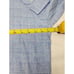 228 Faherty Reserve Linen Mens Medium Long Sleeve Blue Plaid Button Up Shirt