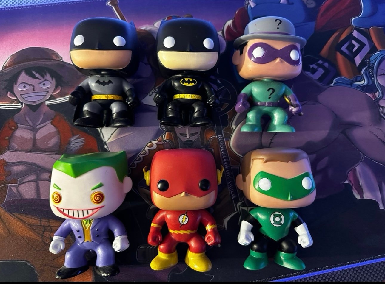 Dc OOB “No Box” Riddler Batman Joker Flash Green lantern Funko Pop Bundle