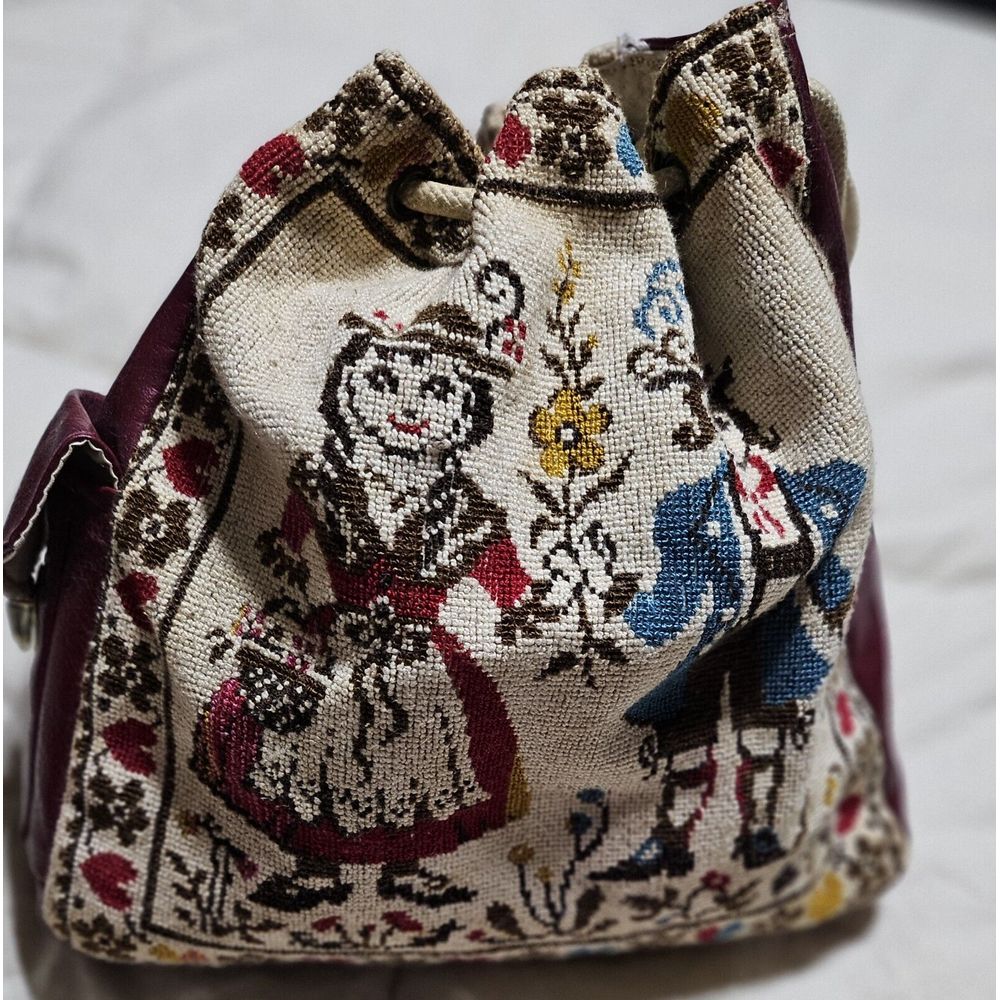 Vintage 60/ 70s Boho Tapestry Bag