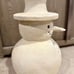 Pottery Barn Terracotta Snowman Large 15”