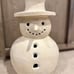 Pottery Barn Terracotta Snowman Large 15”