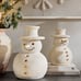 Pottery Barn Terracotta Snowman Large 15”