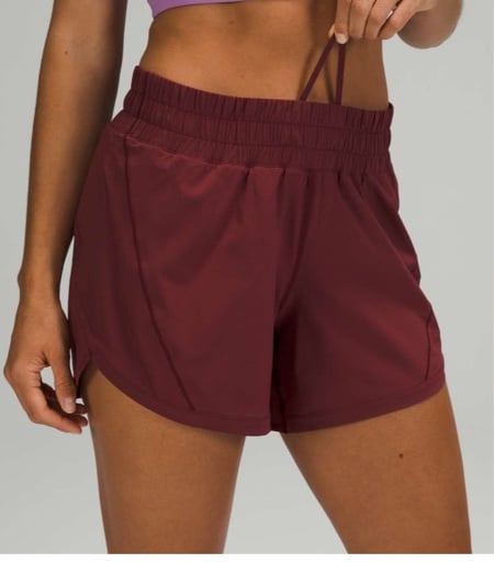 Lululemon track that mid rise lined shorts size 0