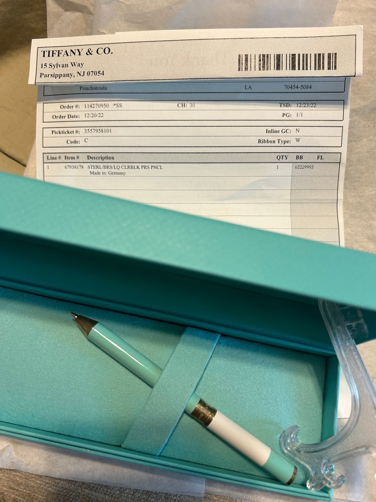Tiffany & Co. colorblock pencil