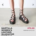 Dr Doc Martens Women's Black Nartilla Sandals Hydro Leather Gladiator US 7