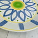 Pottery Barn Pba24 Blue Yellow Abstract Floral Stoneware Italy Serving Platter