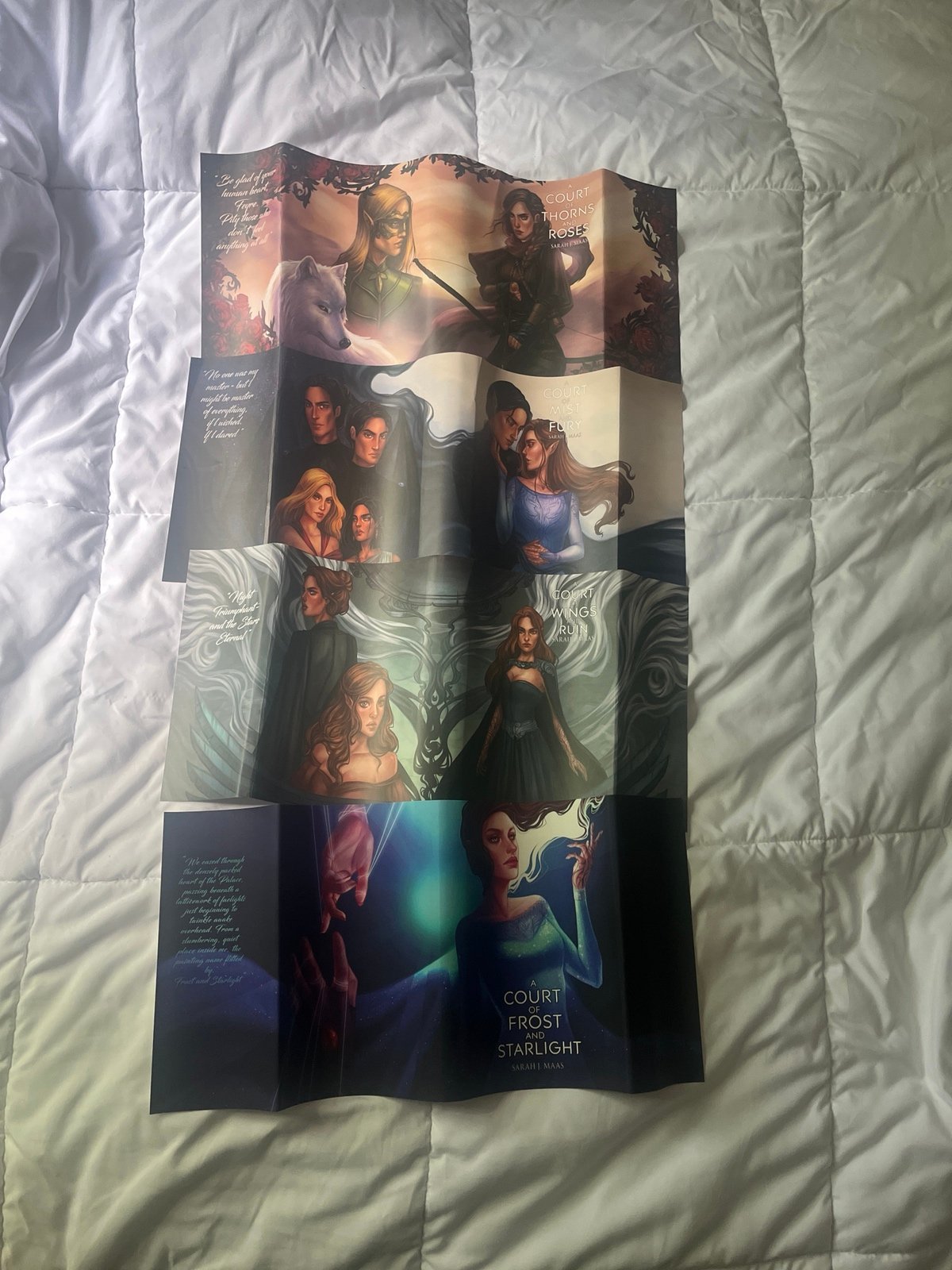 ACOTAR Bookish Box dust jackets, books 1-4