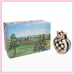Mackenzie Childs Courtly Check Owl Ornament BRAND NEW IN GIFT BOX!!!