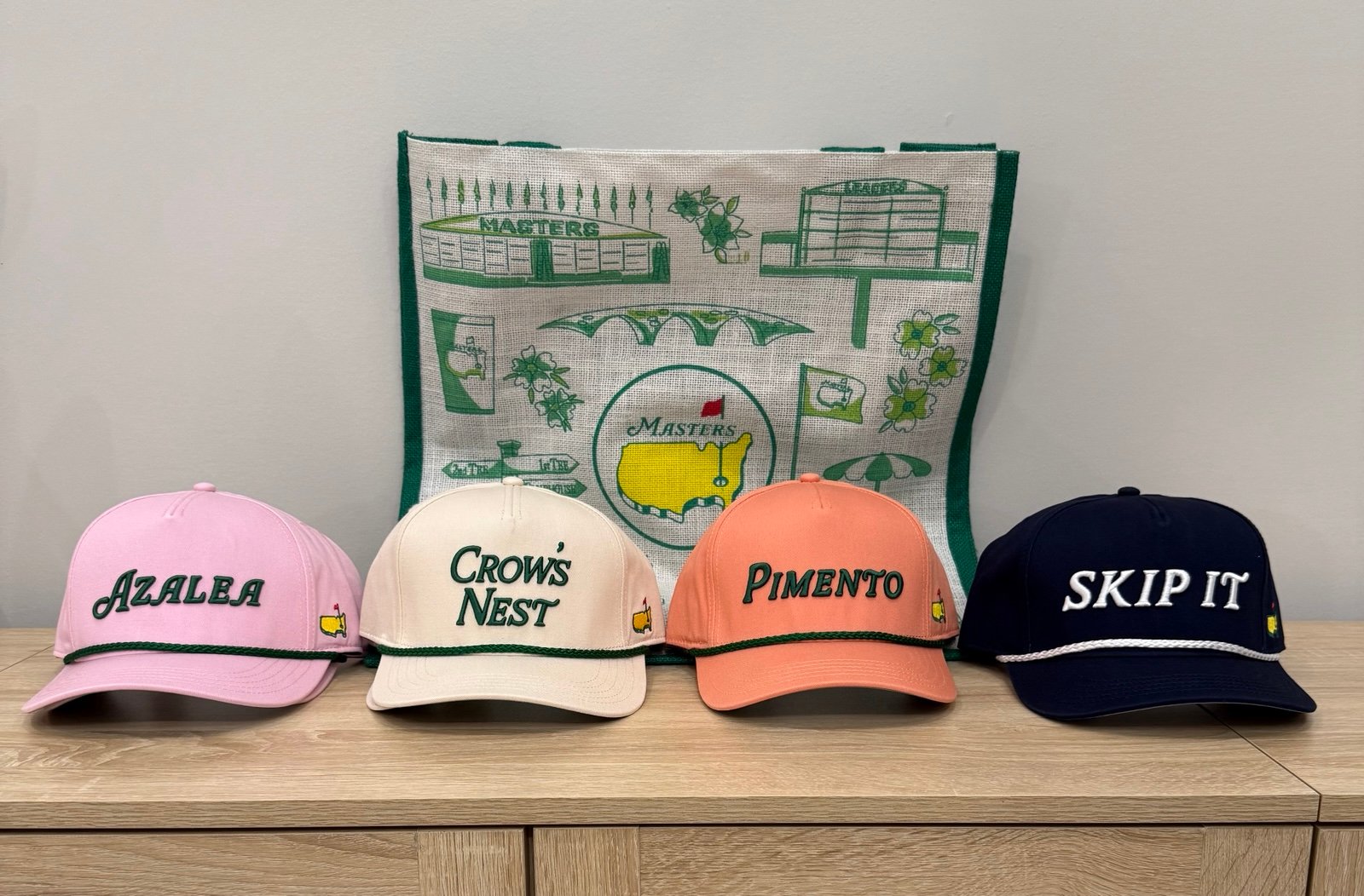 2025 Masters Rope Hats (Set of 4) Augusta National Golf Course